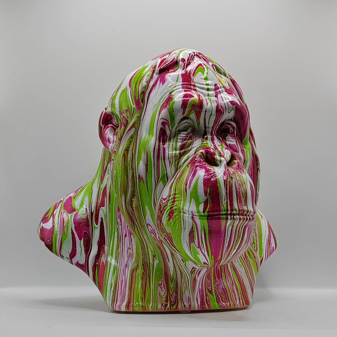 Orangutan Head – Hand Painted
