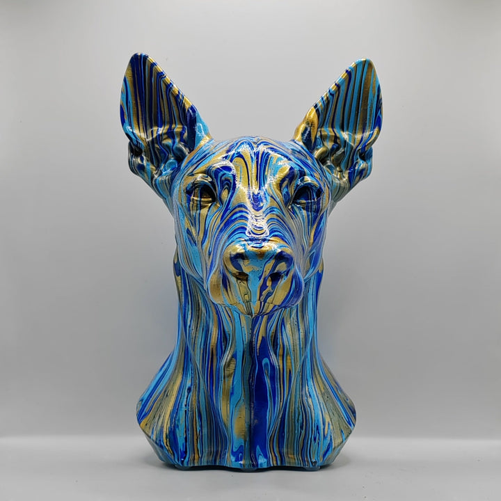 Pharaoh Hound Head – Hand Painted