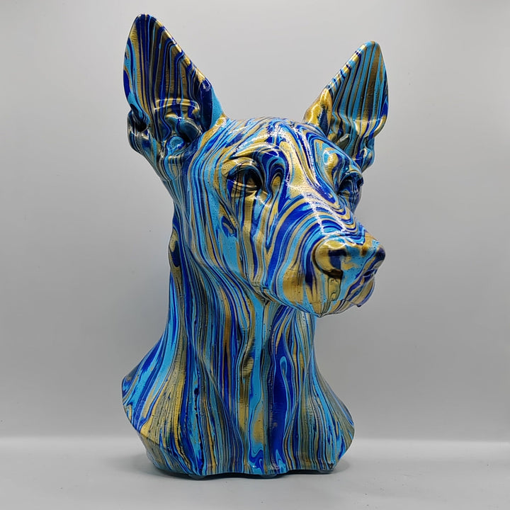 Pharaoh Hound Head – Hand Painted