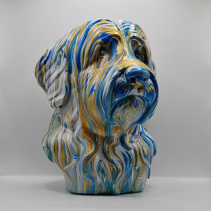 Old English Sheepdog Head – Hand Painted