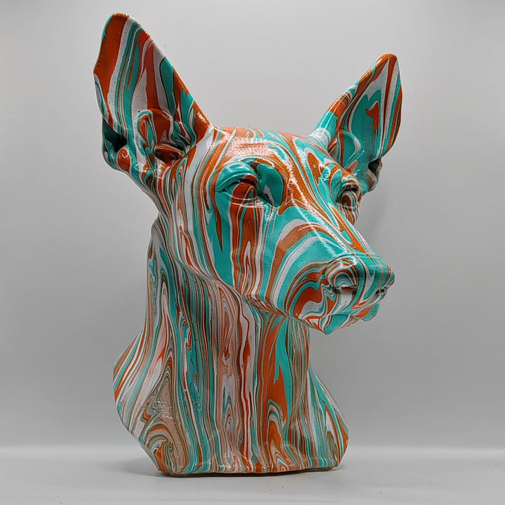 Podenco Head – Hand Painted