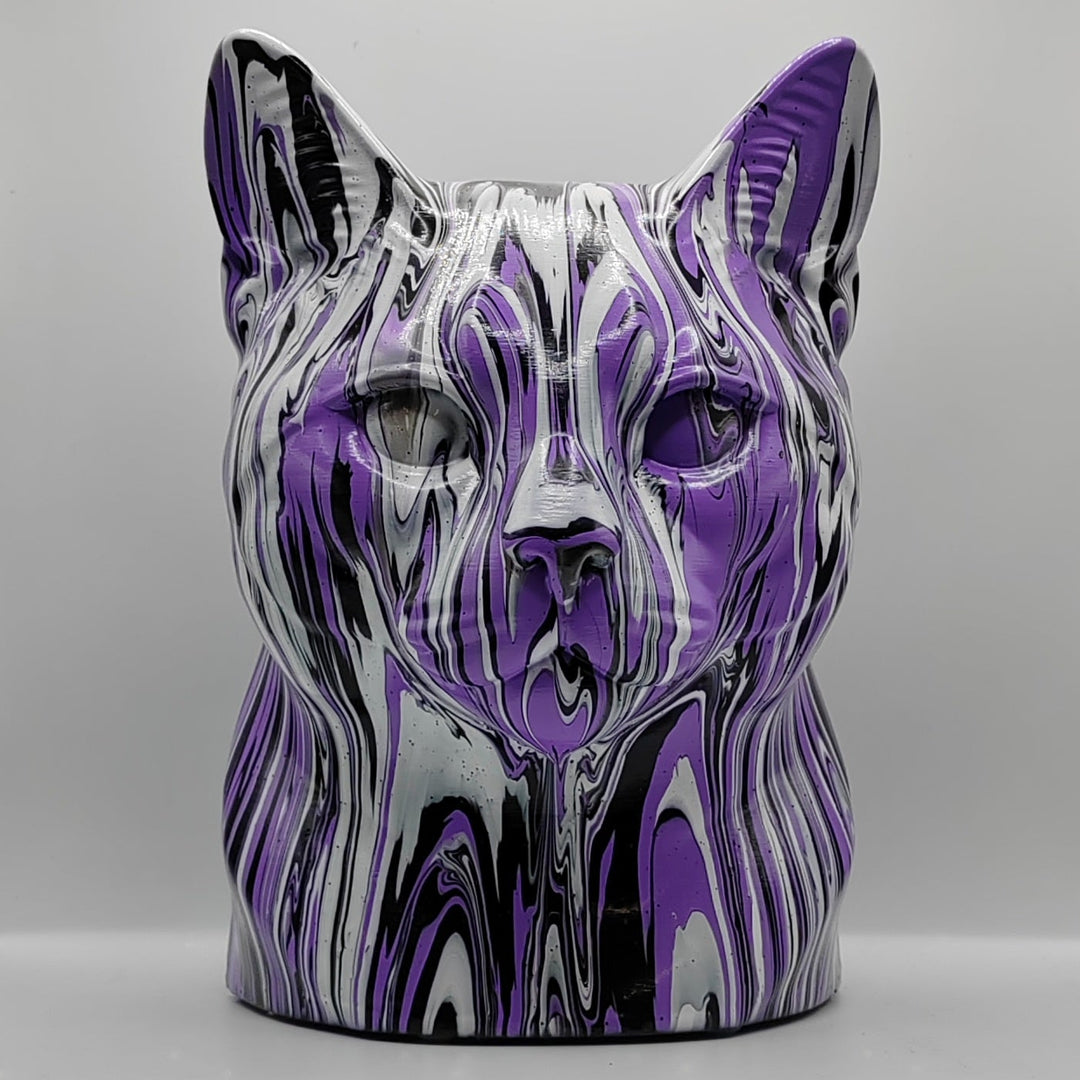 European Shorthair Head – Hand Painted