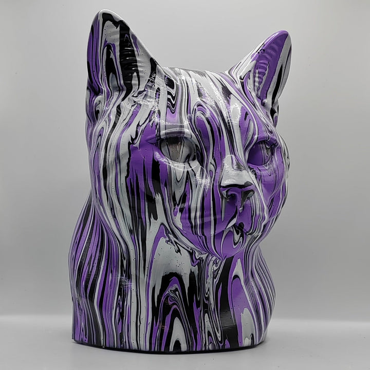 European Shorthair Head – Hand Painted