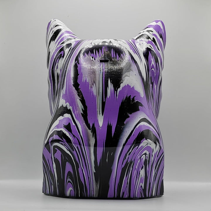 European Shorthair Head – Hand Painted