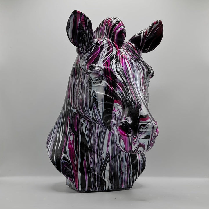Zebra Head – Hand Painted