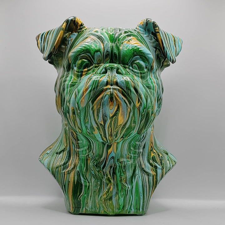 Brussels Griffon Head – Hand Painted