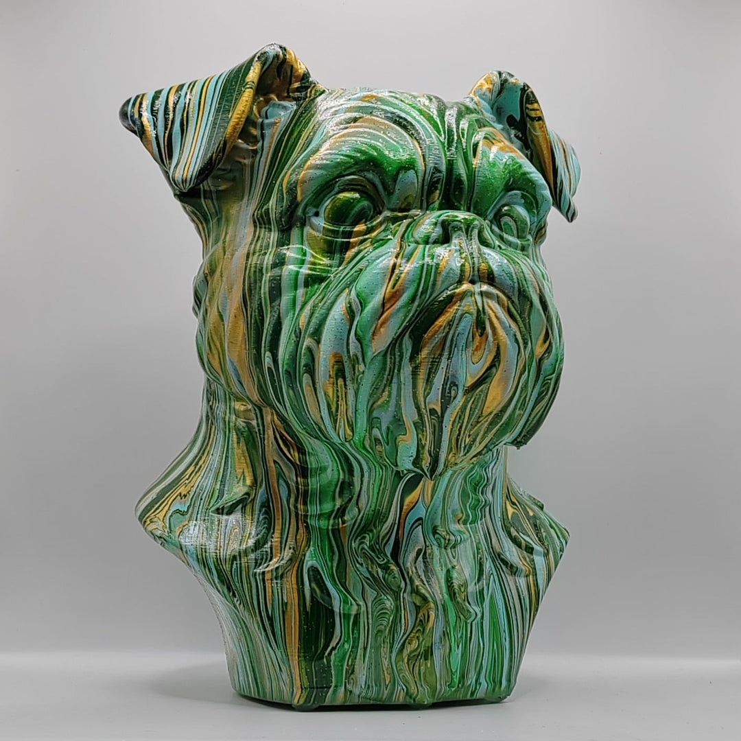 Brussels Griffon Head – Hand Painted