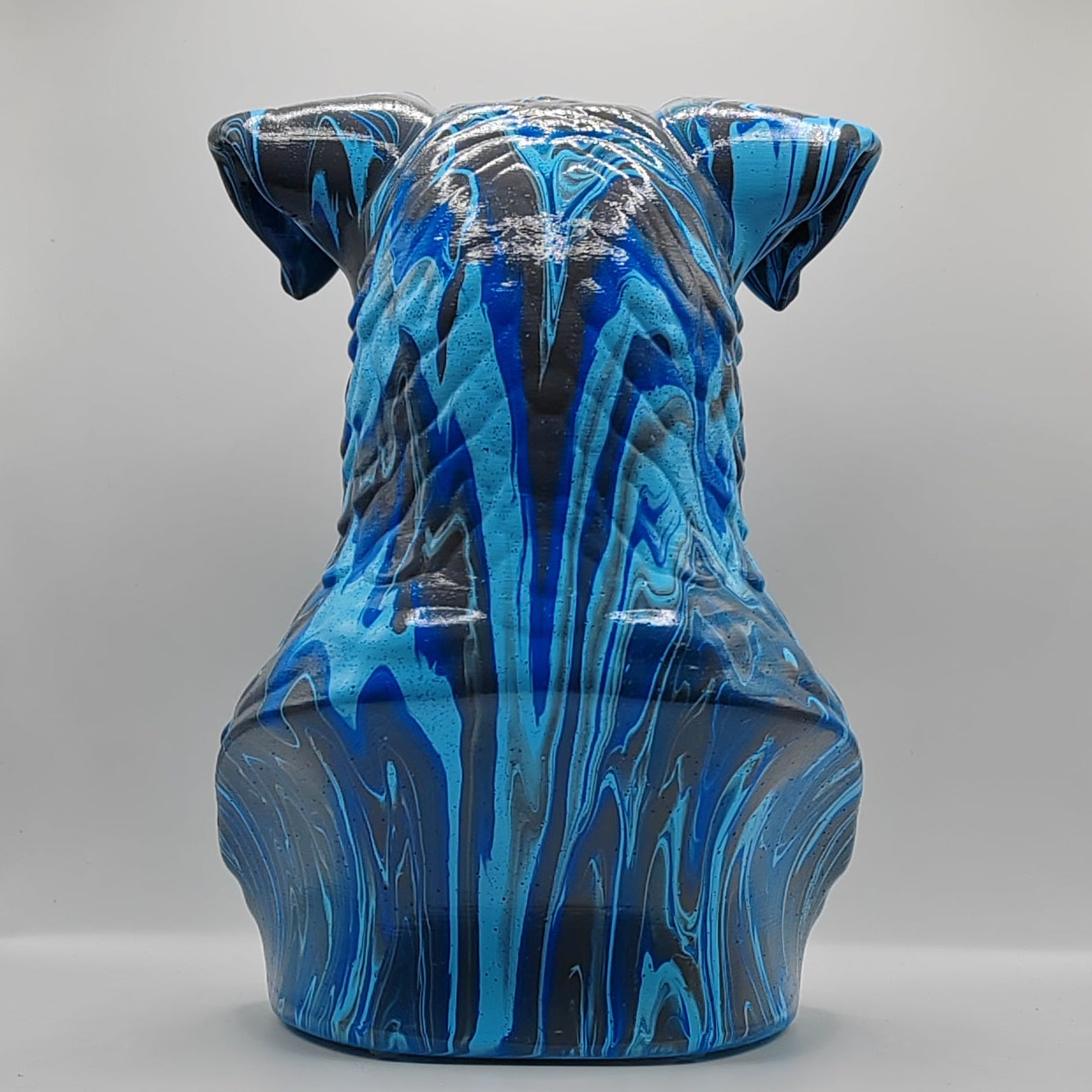 Kerry Blue Terrier Head – Hand Painted