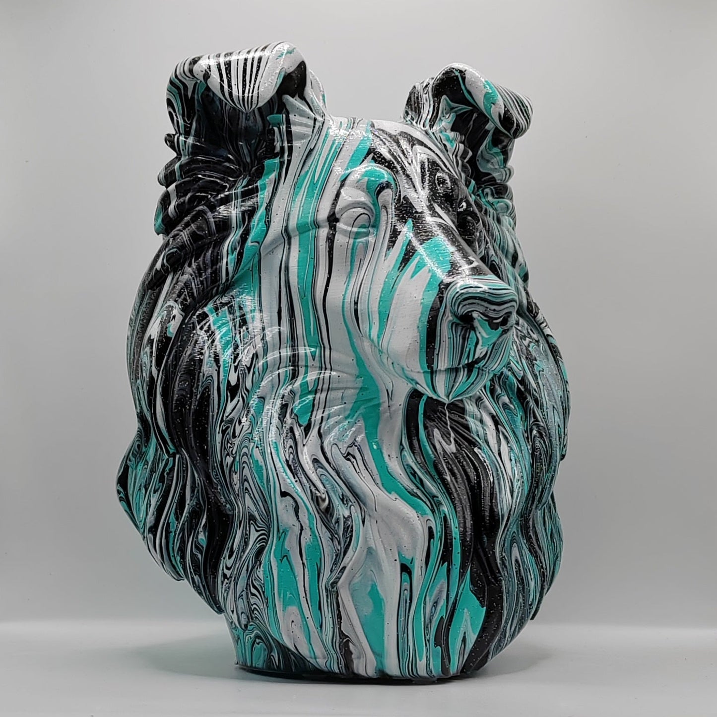 Shetland Sheepdog Head – Hand Painted