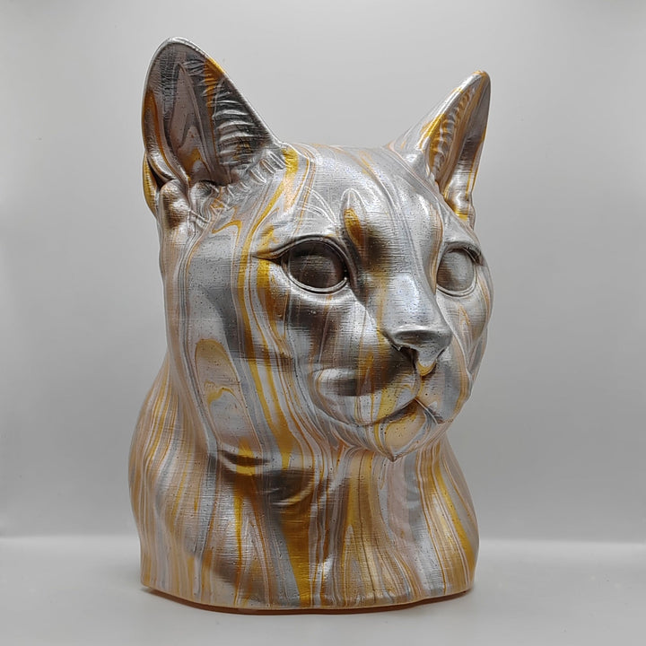 Russian Blue Head – Hand Painted