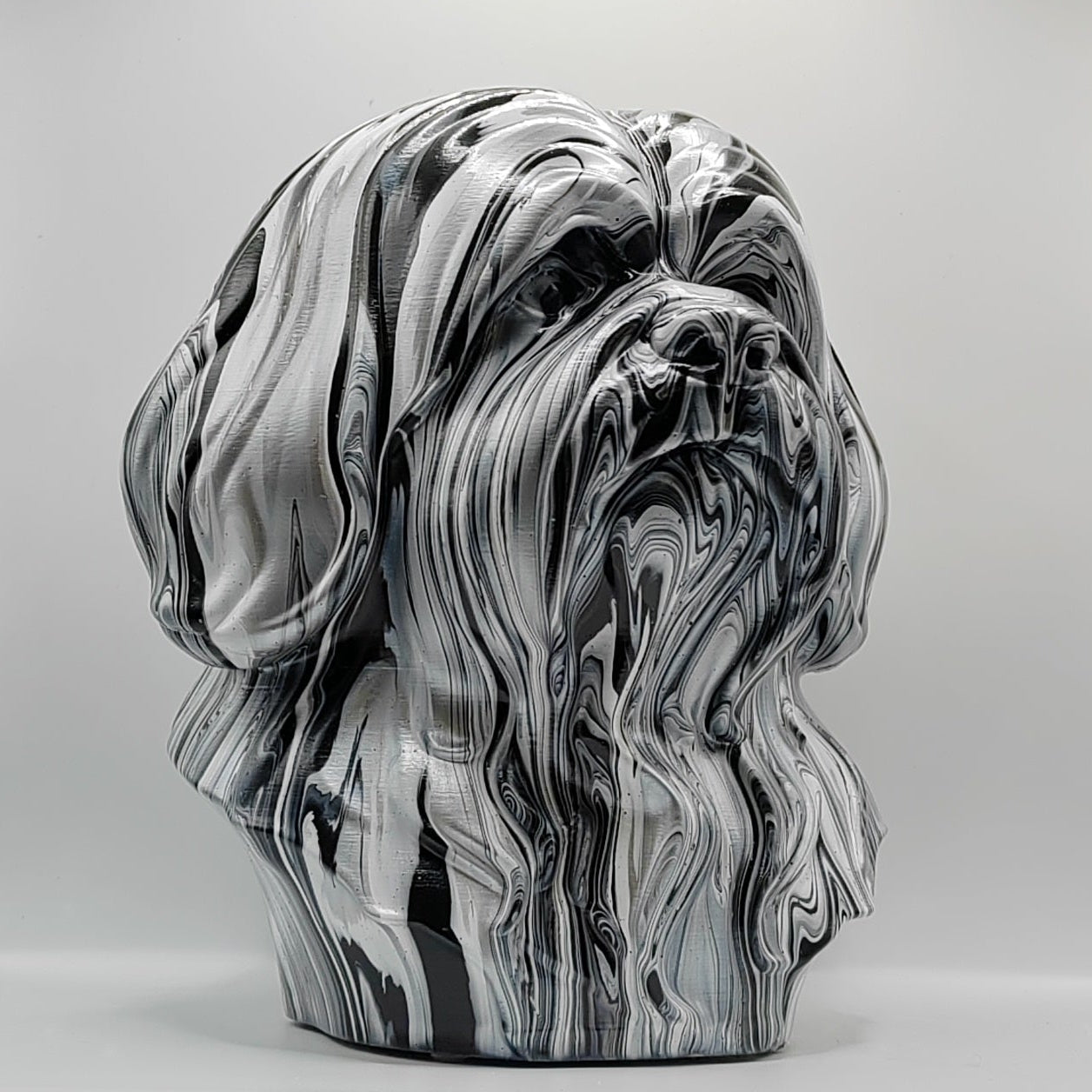 Lhasa Apso Head – Hand Painted