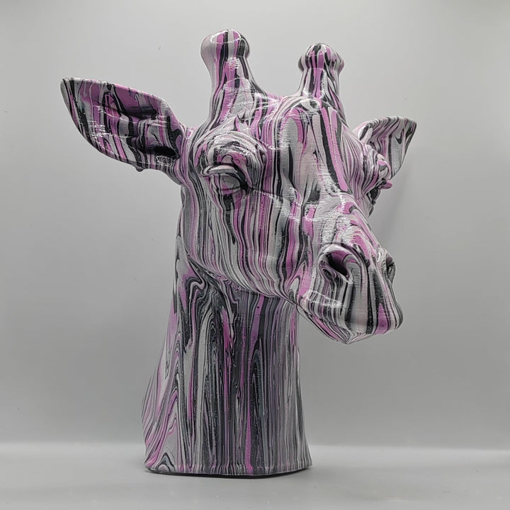 Giraffe Head – Hand Painted