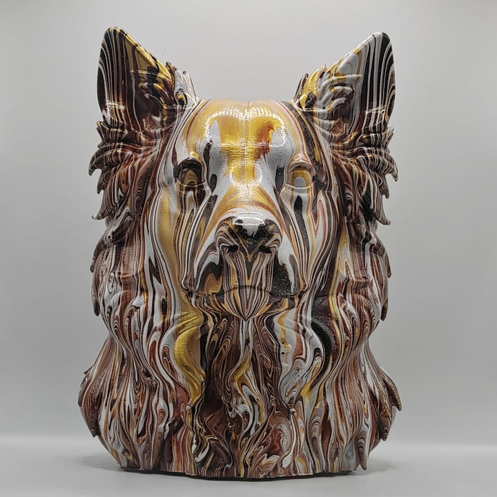Australian Shepherd Head – Hand Painted