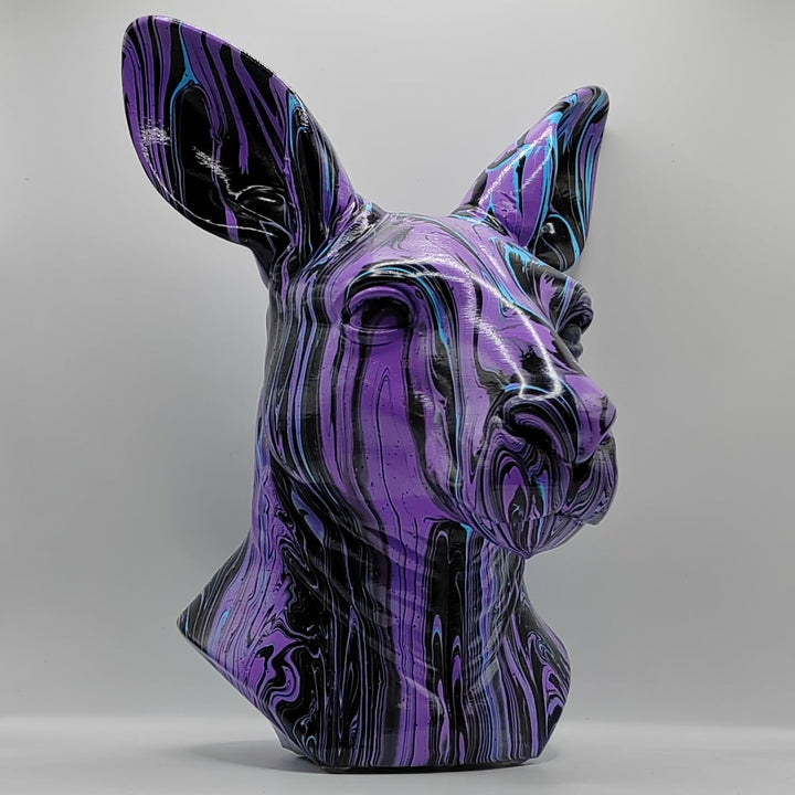 Kangaroo Head – Hand Painted