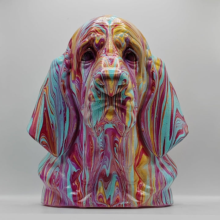 Blood Hound Head – Hand Painted