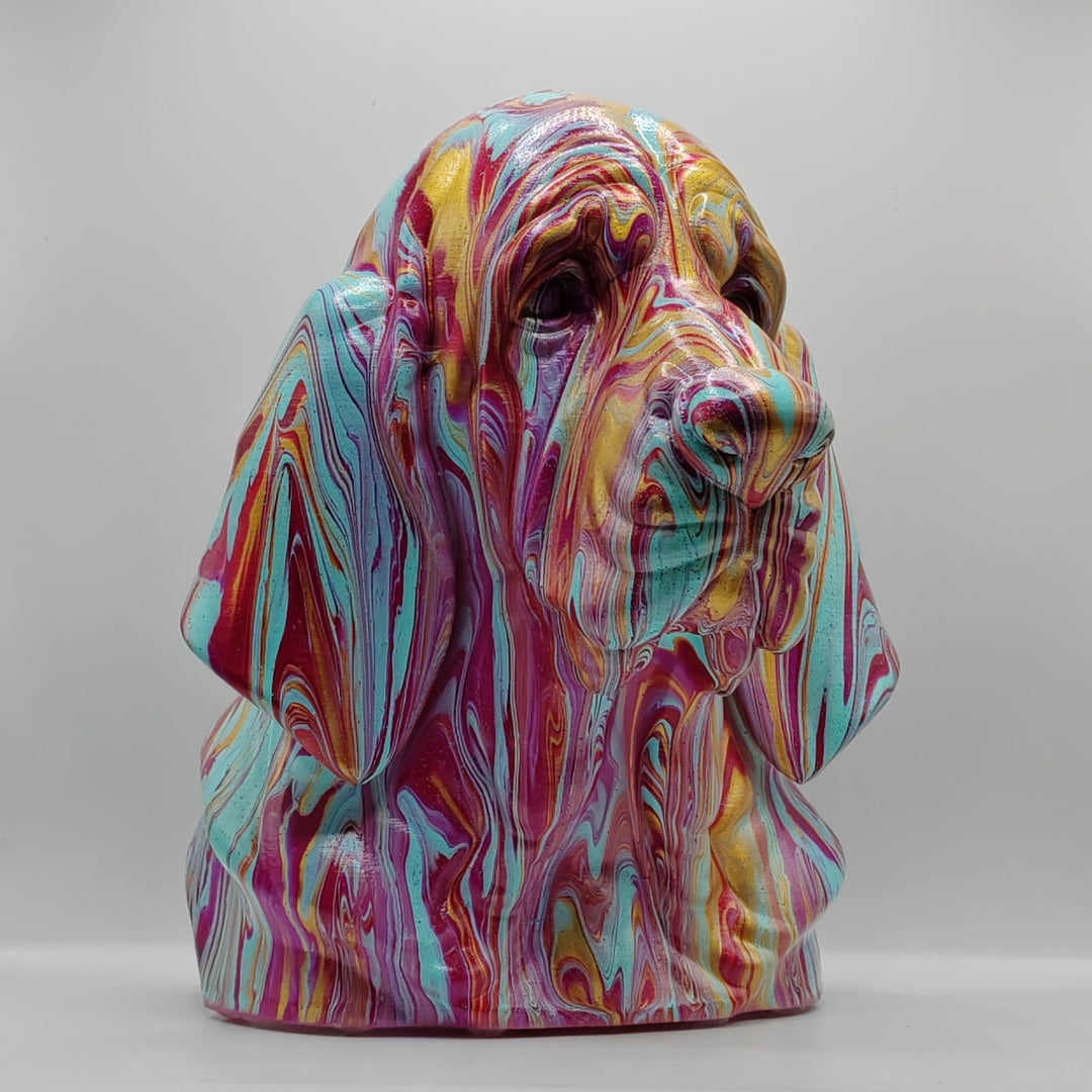 Blood Hound Head – Hand Painted