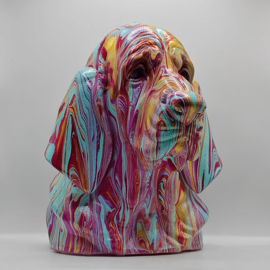 Blood Hound Head – Hand Painted