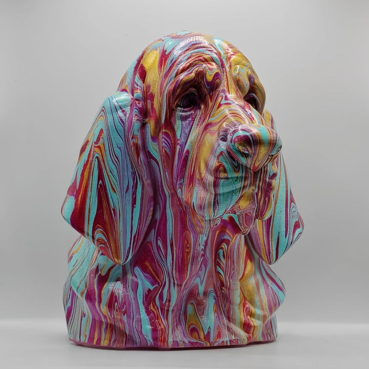 Blood Hound Head – Hand Painted