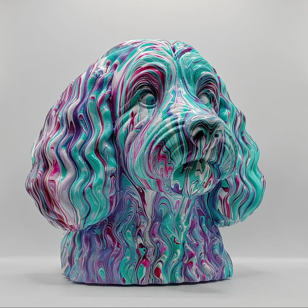 Cockapoo Head – Hand Painted