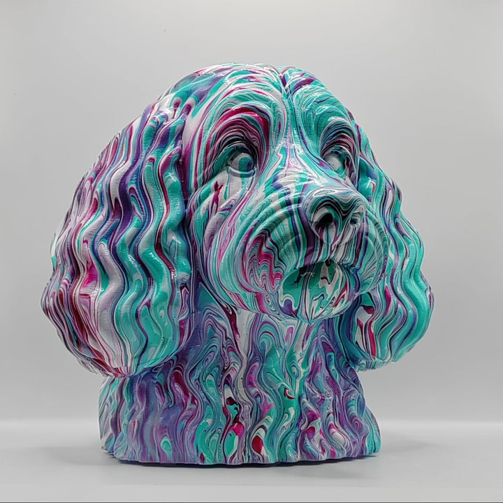 Cockapoo Head – Hand Painted