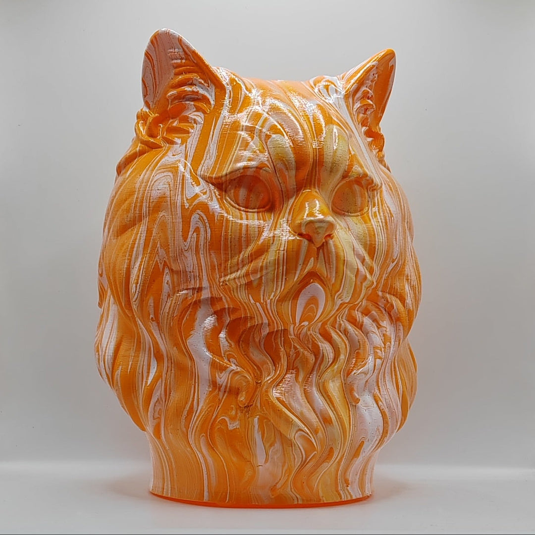 British Longhair Head – Hand Painted