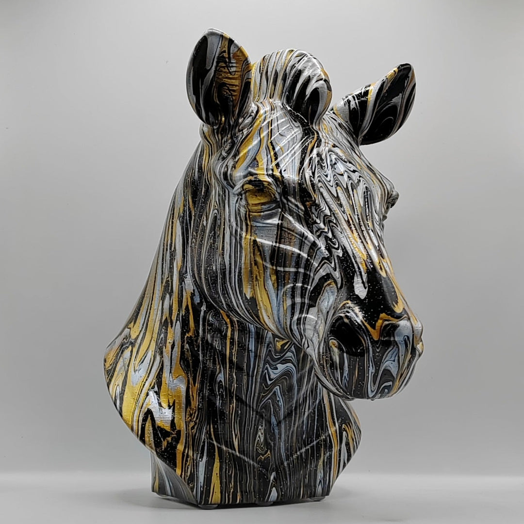 Zebra Head – Hand Painted