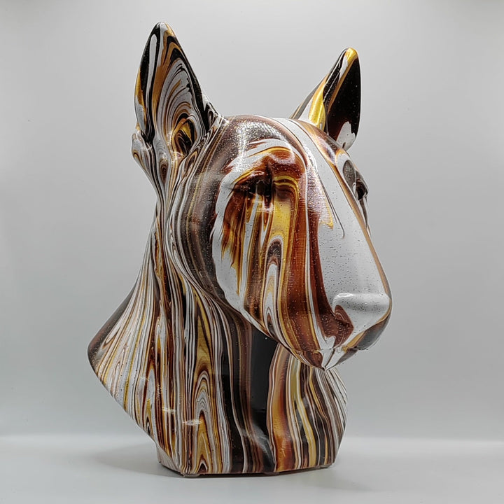 English Bull Terrier Head – Hand Painted