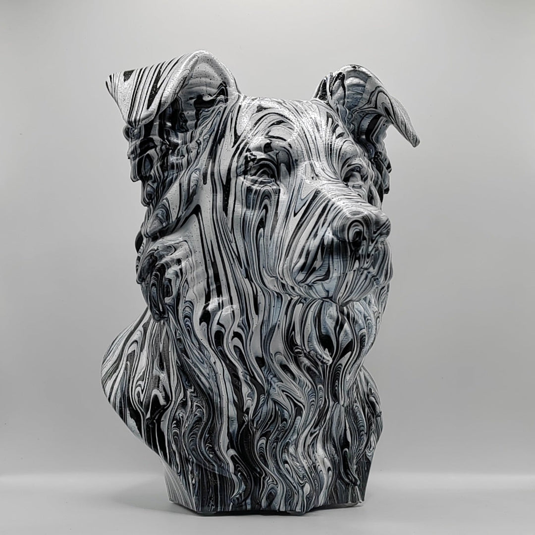 Border Collie Head – Hand Painted