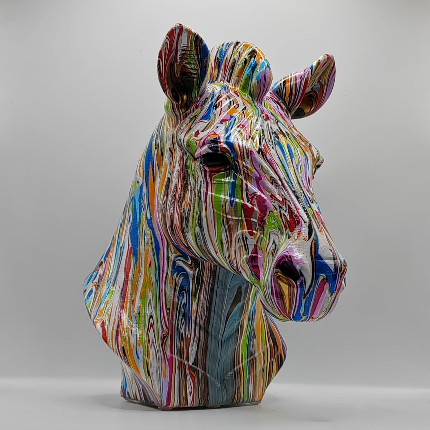 Zebra Head – Hand Painted