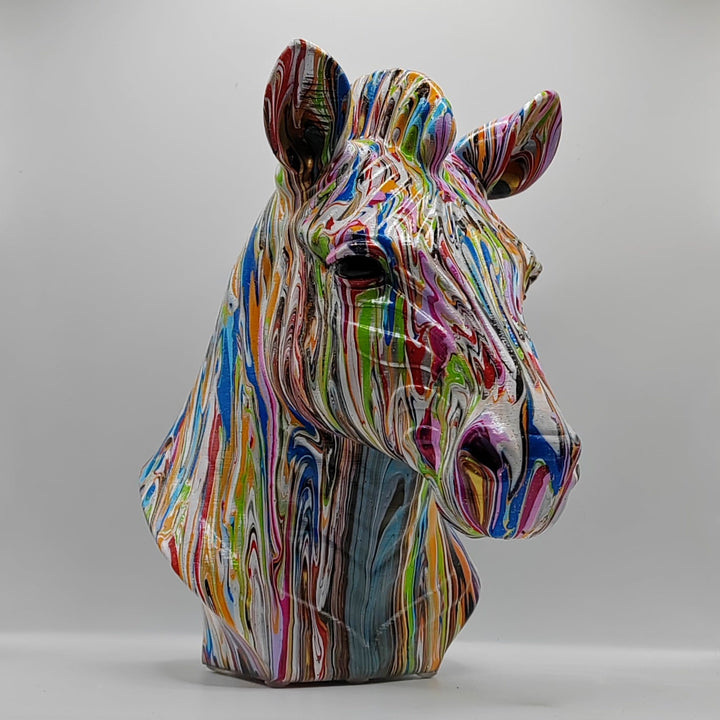 Zebra Head – Hand Painted