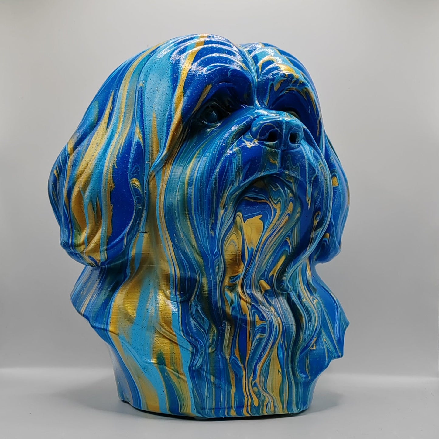 Lhasa Apso Head – Hand Painted