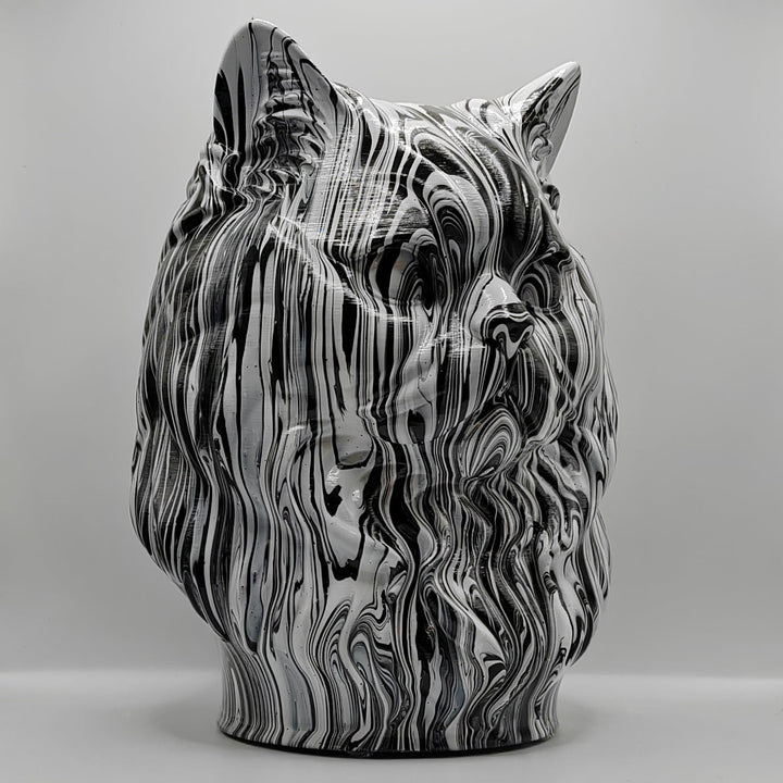 British Longhair Head – Hand Painted