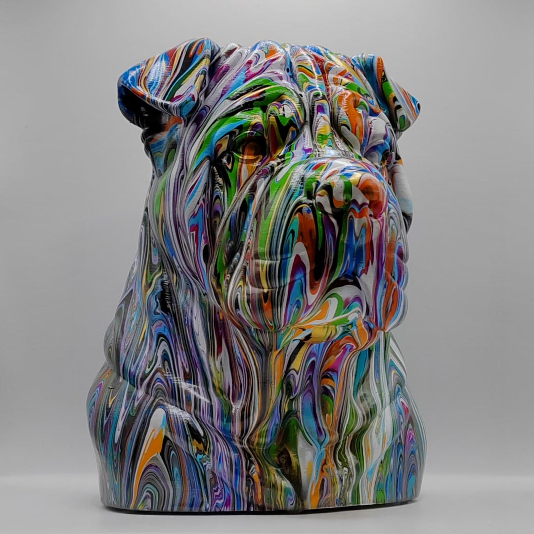 Shar Pei Head – Hand Painted