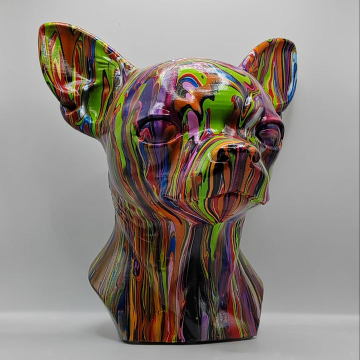 Chihuahua Head – Hand Painted