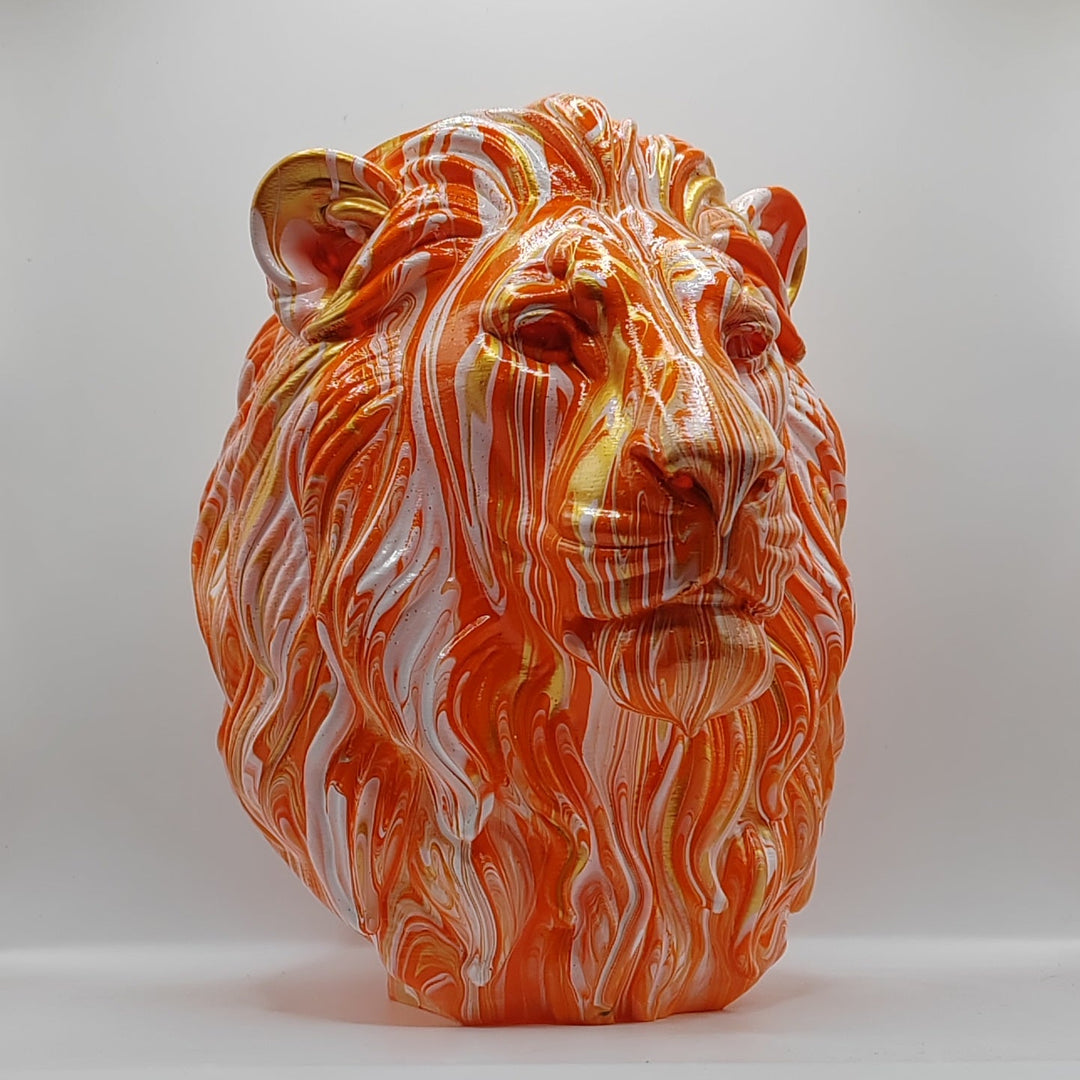 Lion Head – Hand Painted
