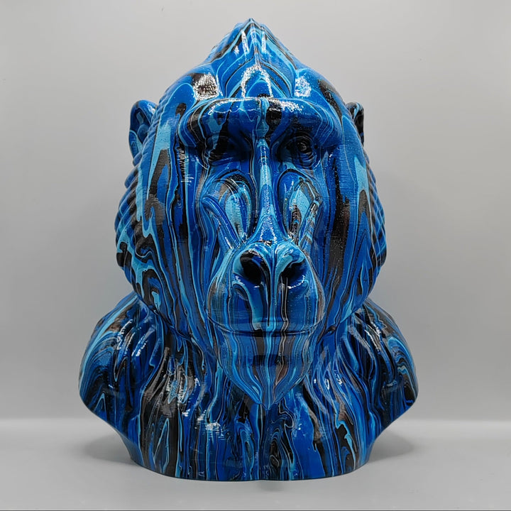 Baboon Head – Hand Painted