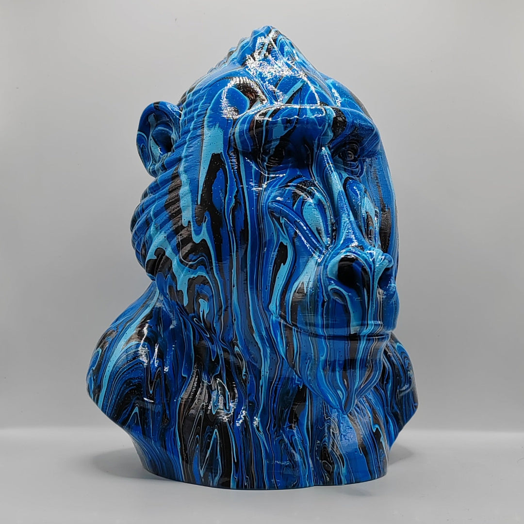 Baboon Head – Hand Painted