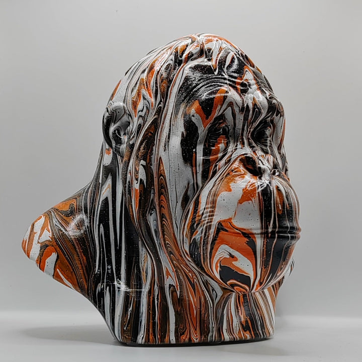 Orangutan Head – Hand Painted