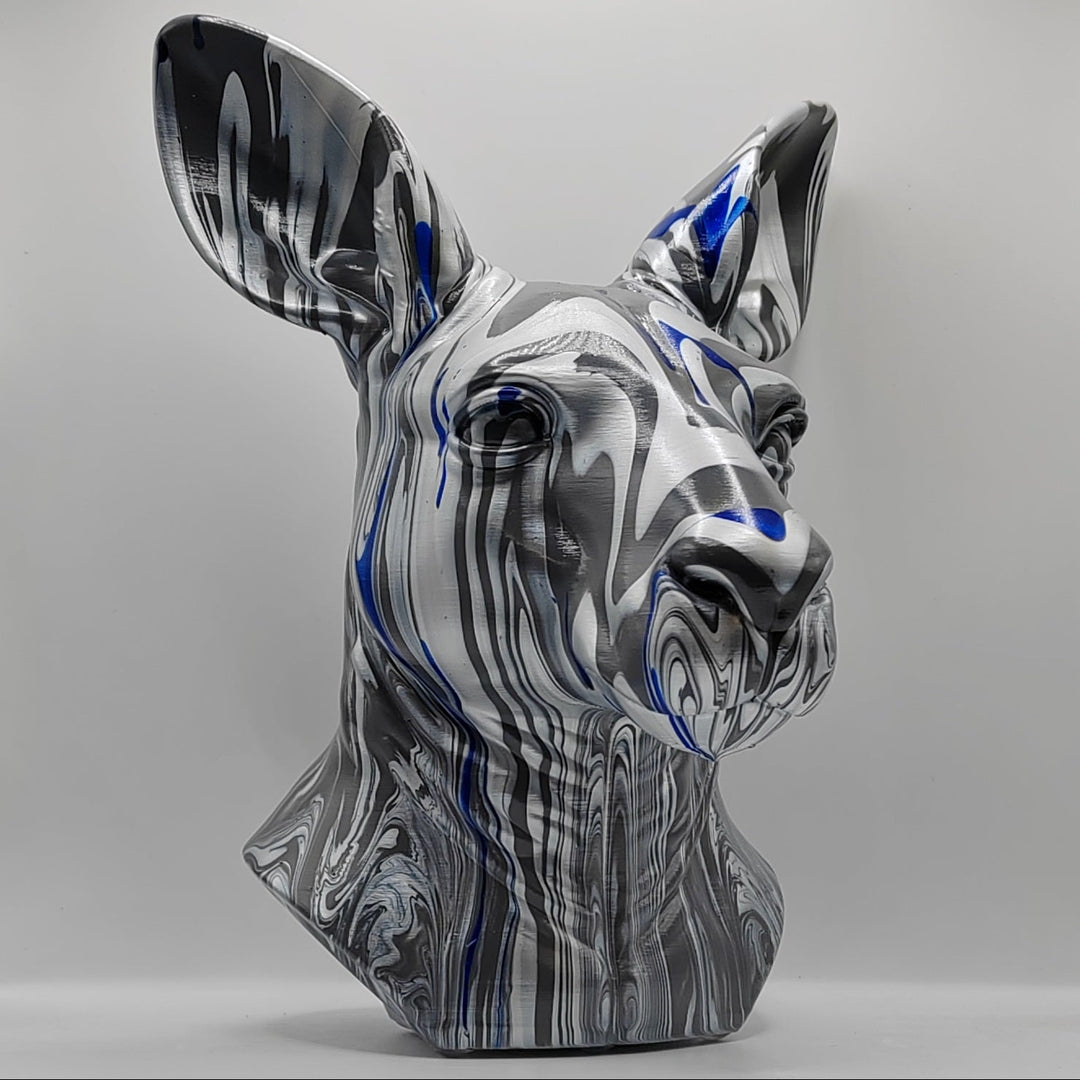 Kangaroo Head – Hand Painted