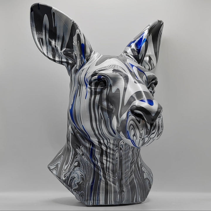 Kangaroo Head – Hand Painted