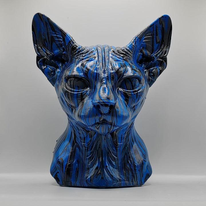 Lykoi Head – Hand Painted