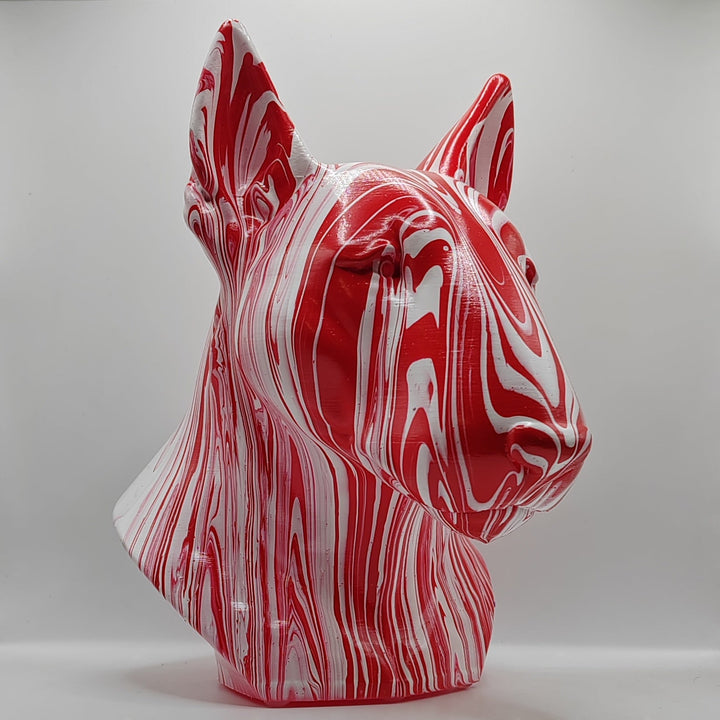 English Bull Terrier Head – Hand Painted