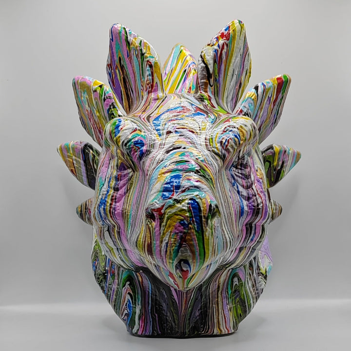 Stegosaurus Head – Hand Painted