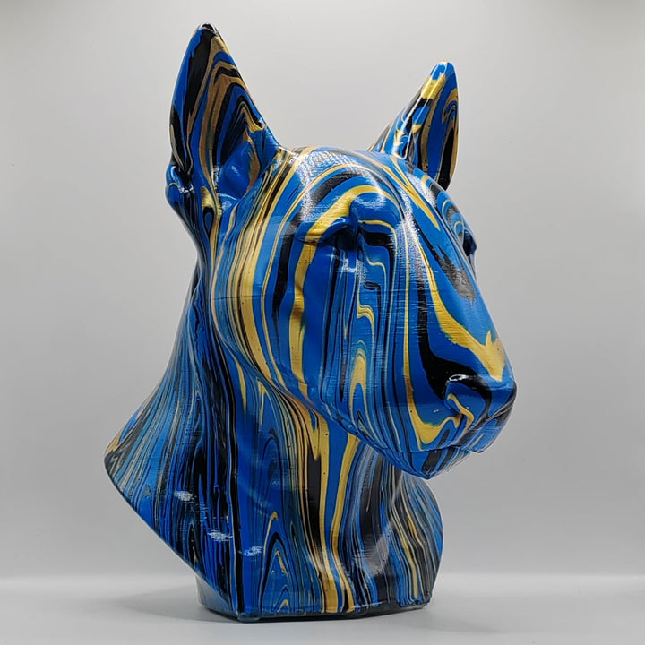 English Bull Terrier Head – Hand Painted