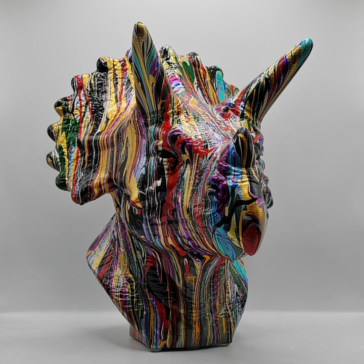 Triceratops Head – Hand Painted