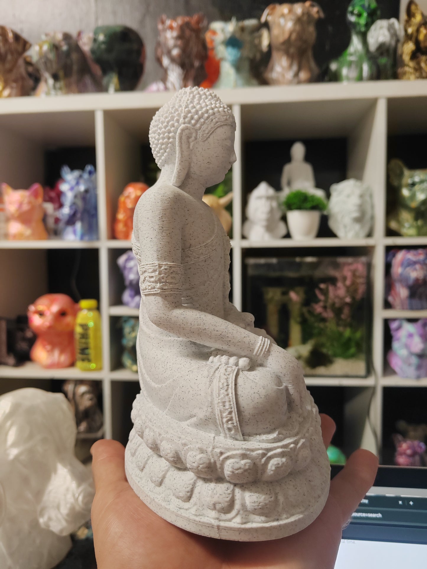 Buddah Heads - Stone Style