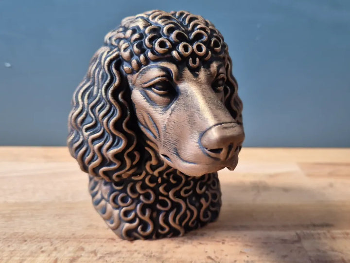 Irish Water Spaniel Head – Hand Painted