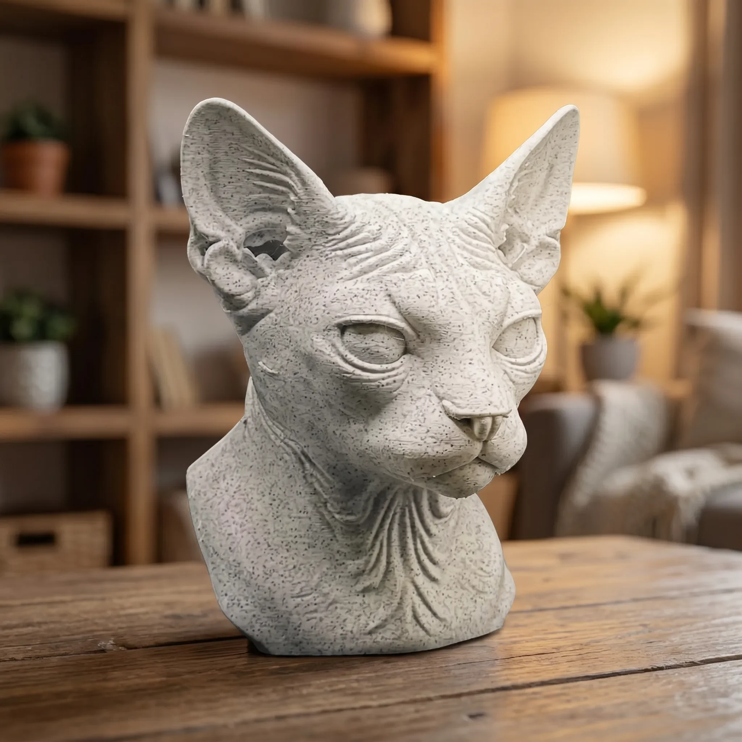 Cat Heads - Stone Style Heads