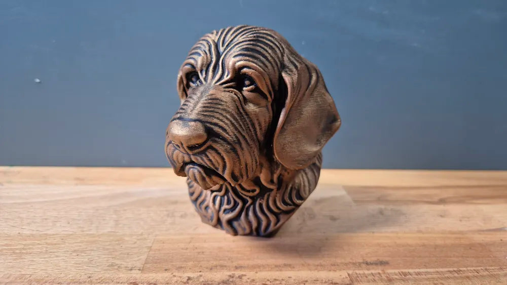 Otterhound Head – Hand Painted