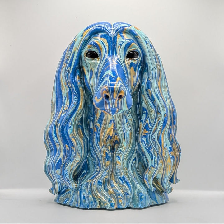 Afghan Hound Head – Hand Painted